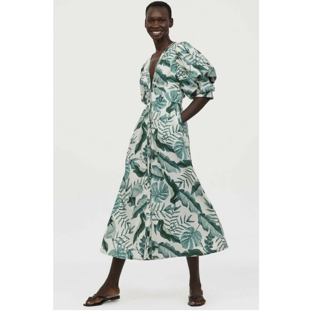 H&M Johanna Ortiz Linen maxi dress. Perfect Condition.